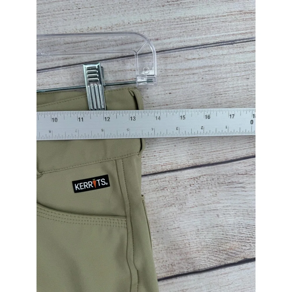 Kerrits Equestrian Breeches Women XS Tan Black Silicone Grip Knee Patch Pants